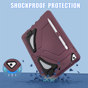 Tablet Case Rugged with Kickstand for iPad 6th/5th Generation 2018/2017-PlumBlack