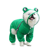 Pet Dog Raincoat Hooded Frog Pet Rain Wear Waterproof Light Suit