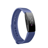 Watch Band For Fitbit Inspire HR Silicone Wrist Strap Replacement -Navy Blue