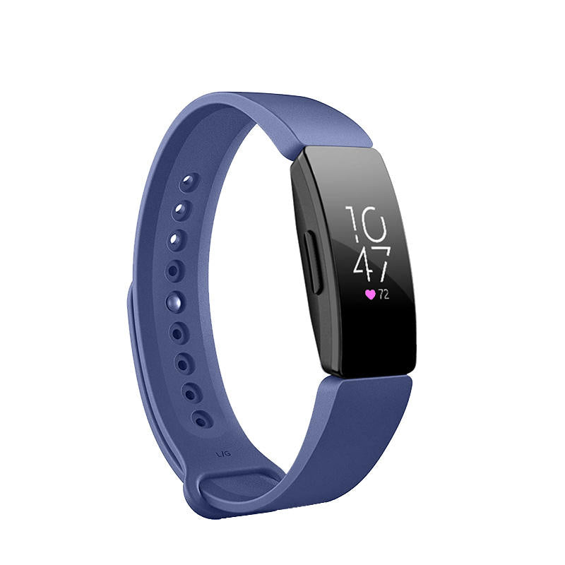 Watch Band For Fitbit Inspire HR Silicone Wrist Strap Replacement -Navy Blue