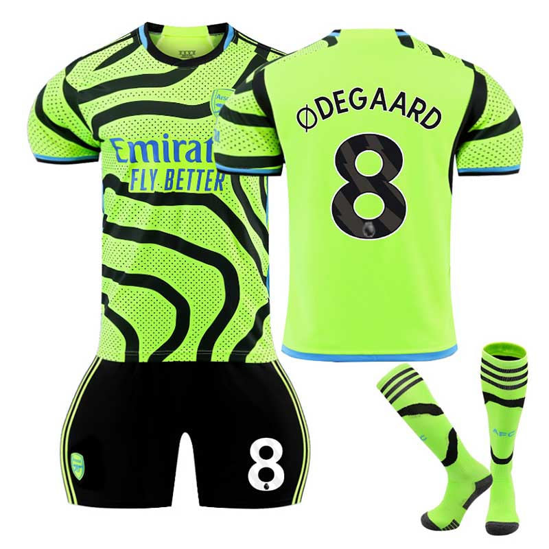 Arsenal F.C. Home Jersey ODEGAARD #8 Soccer Jersey Kids Adult 3Pcs Jersey Kits