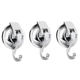 3 Pcs Heavy Duty Vacuum Suction Cup Hooks Specialized for Kitchen Bathroom Restroom Organization