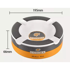 Home & LivingCigar Ashtrays for Cigarettes Large Rest Cigars Ashtray for Patio/Outside/Indoor Porcelain Ashtray