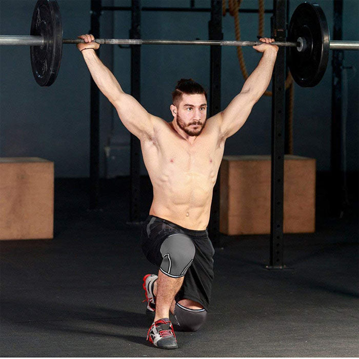 Knee Compression Sleeve Support For Women And Men Sports Knee Support Sleeves-Gray-LYX-08070