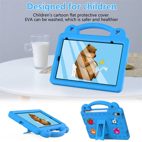 Strawberry iPad Mini 6 Case 8.3 Inch Shockproof Cover with Handle Band Shoulder Strap-SkyBlue