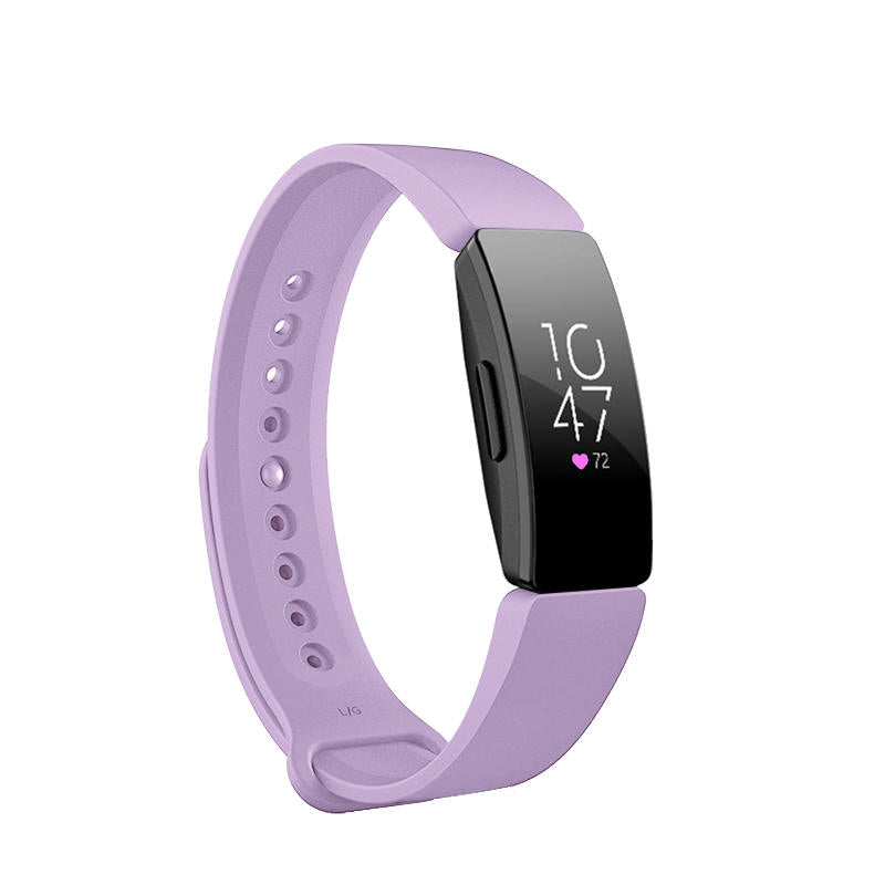Watch Band For Fitbit Inspire HR Silicone Wrist Strap Replacement -Purple