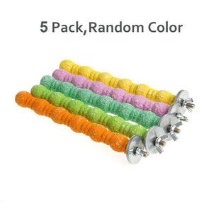 5Pcs Bird Chew Toy Natural Wooden Stick Paw Grinding