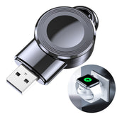 iWatch Magnetic Wireless USB Charger for Apple Watch Series 6/5/4/3/2/1/SE-Black