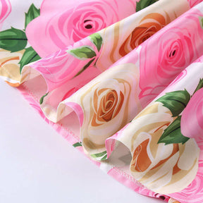 Girls Dresses Flower Girl Wedding Dress Elegant Floral Dress-Pink