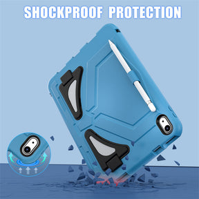 Kids Case Heavy Duty Shockproof with Kickstand for iPad 10th 2022-LightBlue