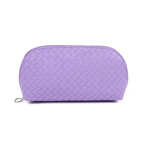 PU Makeup Bags Waterproof Makeup Pouch Women's Travel Toiletry Bag Accessories Organizer-Purple