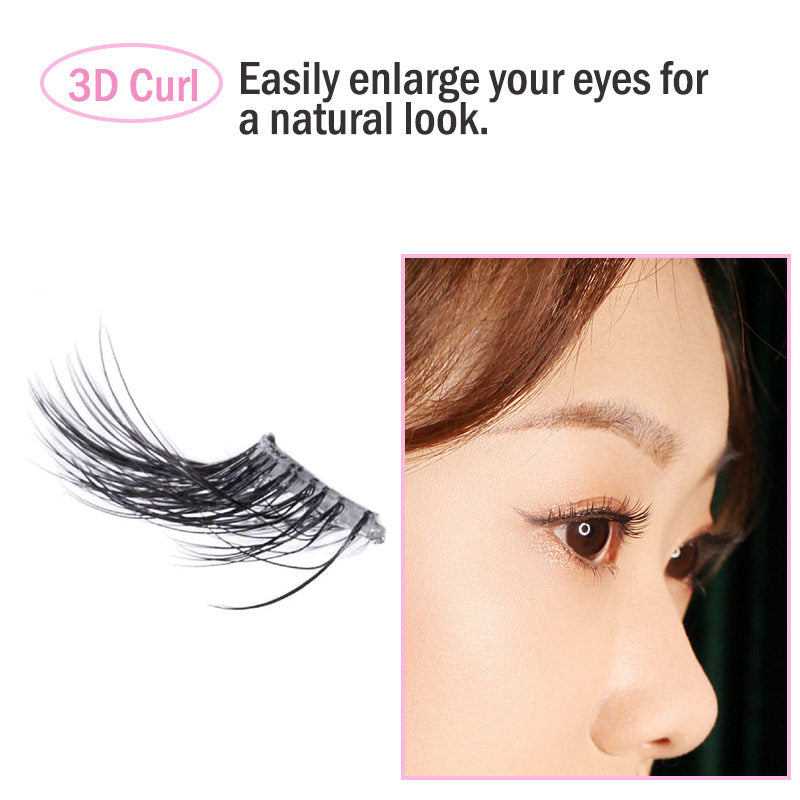 3D Natural Look Eyelashes Pure Nude 4 Pairs Lashes for Daily