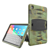Shock Wave Kickstand Case Heavy Duty Rugged Anti-Fall Protection For Samsung Tab S5E 10.5 T720/T725(2019)-Camouflage