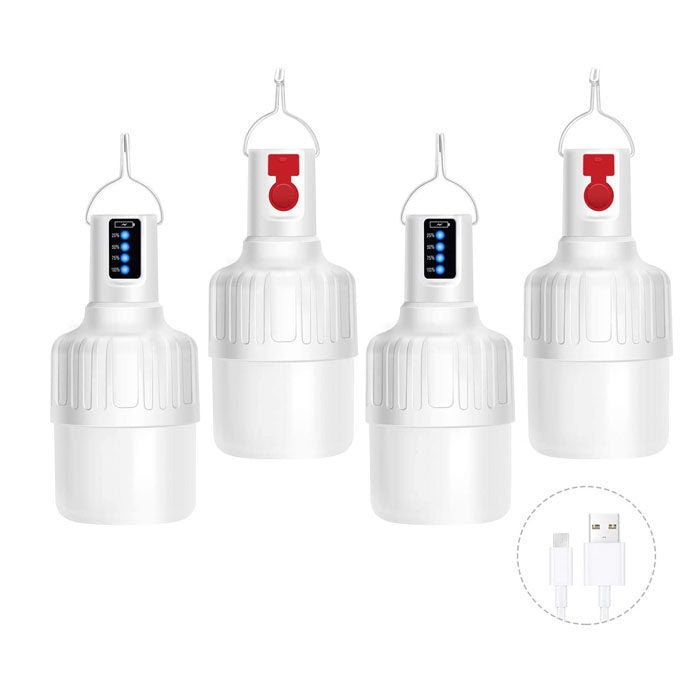4 Pack Rechargeable LED Camping Lantern With Hanging Hooks-7813