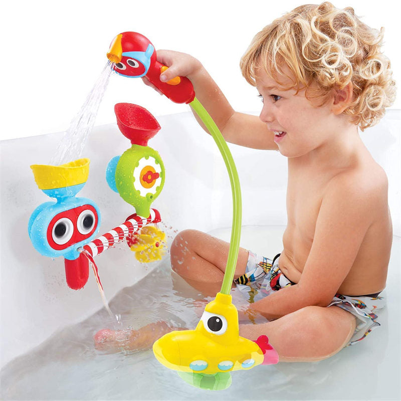 Kids Bath Toy Submarine Spray Station Water Pump with Hand Shower for Age 2-6 Years