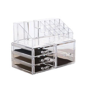 Clear Cosmetic Storage Organizer Skin Care Lipstick Display Box-B