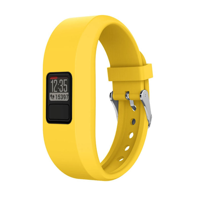 Silicone Replacement Watch Band For Garmin Vivofit 3-Yellow