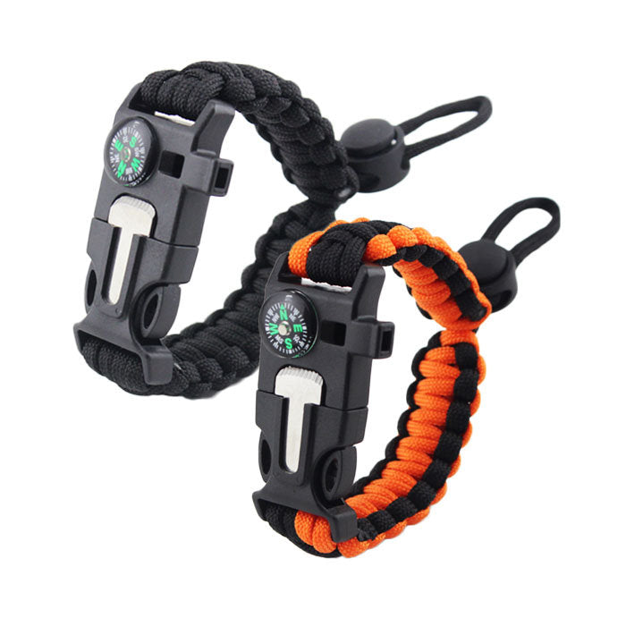 2Packs Hiking Gear Traveling Camping Gear Kit Bracelet Adjustable-B