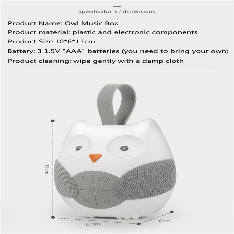 Baby Sound Machine Stroll & Go Portable Baby Sleep Soother - Owl