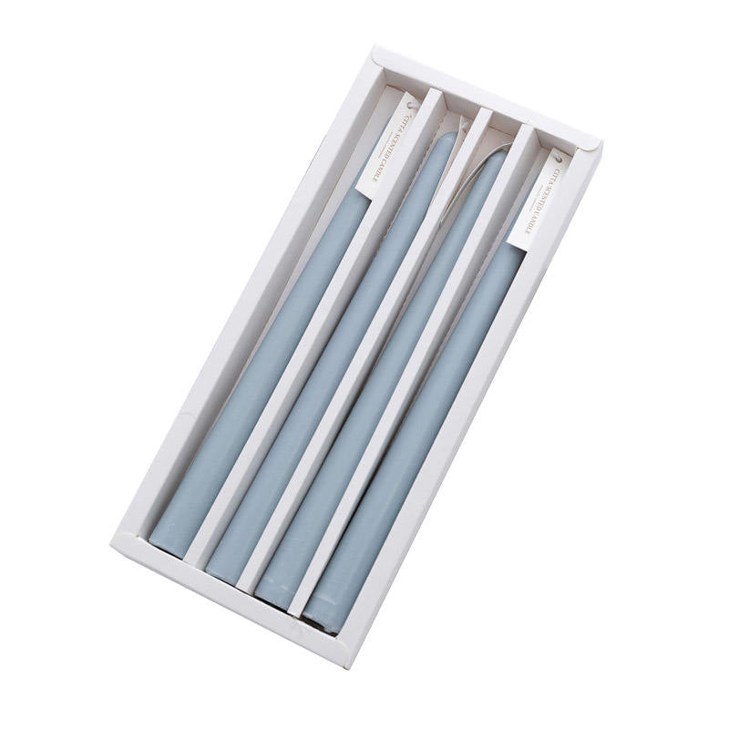 Essential Oil LightGray and Blue Wind Chimes Scented Pillar Candle Chrismas Candles Gift for Friends