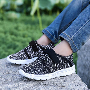 Kids Lightweight Breathable Running Sneakers Sport Casual Shoes for Boys Girls-Black