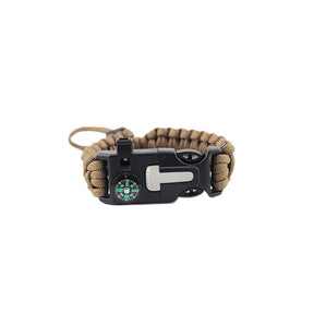 2Packs Hiking Gear Traveling Camping Gear Kit Bracelet Adjustable-D