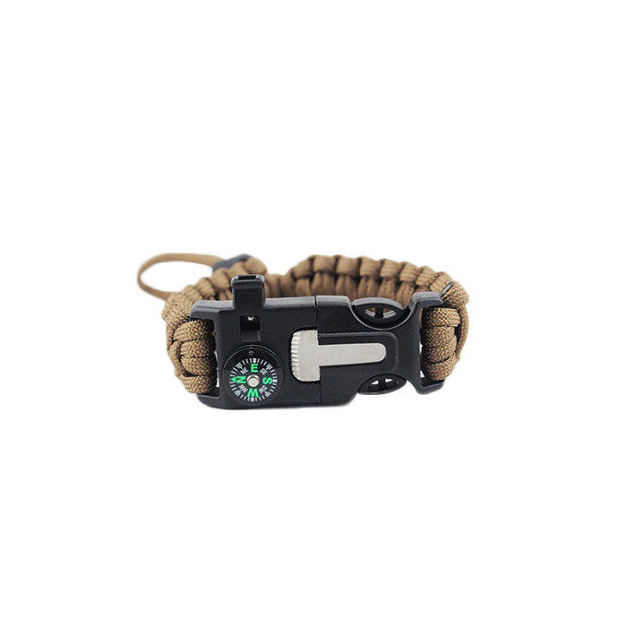 2Packs Hiking Gear Traveling Camping Gear Kit Bracelet Adjustable-D
