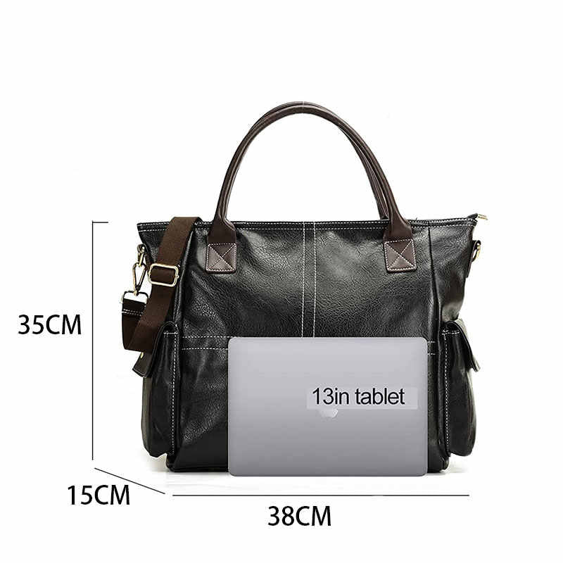 Large Hobo Handbags for Women Sturdy Top Handle Shoulder Bags with Adjustable Strap-Brown