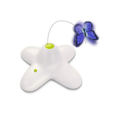 Cat Interactive Butterfly Toy with Two Replacement Flashing Butterfly Toys