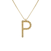 26 Alphabet Twisted Pendant Necklace Personalized Jewelry-P