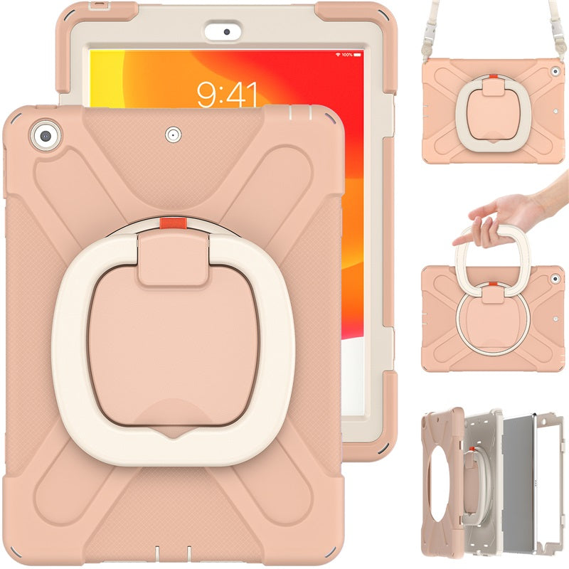 B-OnePiece iPad Case+Neck Strap For iPad Mini 1/2/3/4/5/6-Rose Gold