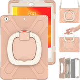 B-OnePiece Tablet Case+Neck Strap For Samsung Galaxy Tab A 10.1 T510/T515 2019-Rose Gold
