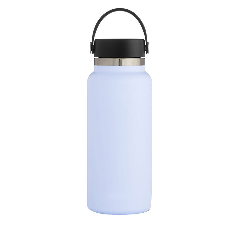 Stainless Steel Thermos Cup Wide Mouth Water Bottle for Outdoor Travel-Fog