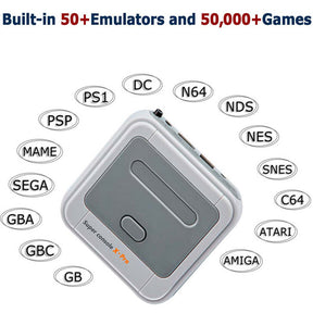 50000 Games Super Console X Pro 4K HD TV Up to 5 Players for PSP/N64/DC/PS-256g