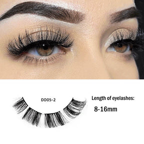 Russian Strip Lashes Reusable False Eyelashes Natural D Curl-02