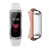 TPU Soft Slim Plating Full-Around Protective Watch Case Cover For Samsung Fit E-Rose Gold