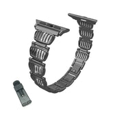 BM White Diamond + Color Diamond Watch Band Stainless Steel Wristbands for Apple IWatch Series 1/2/3/4/5/6/SE For Women-Black