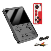 Retro Handheld Game Console 500 Classic FC Games Support 2 Gamer Players-Black