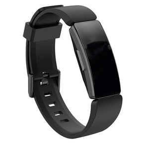 Soft Silicone Wristband Replacement Sports Watch Band For Fitbit Inspire/Inspire HR/ACE 2 -Black