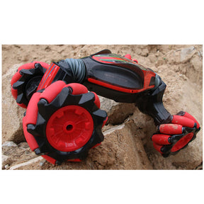 Gesture Sensing RC Stunt Car with Light Music Off-Road Car Toy for Kids-Red