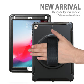 Spider Man 3-Layer Multi-Function Case Hand Strap Tablet Shell For iPad 5/6 iPad Air1/2 iPad Pro 9.7-Black