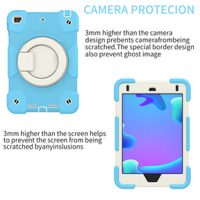 iPad Case For iPad Mini 4/5 with 360¡ãSwivel Stand-Sky Blue
