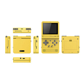 64Bit 3.0 in IPS Retro Flip Handheld Game Console Built in 1000+ Games-Yellow