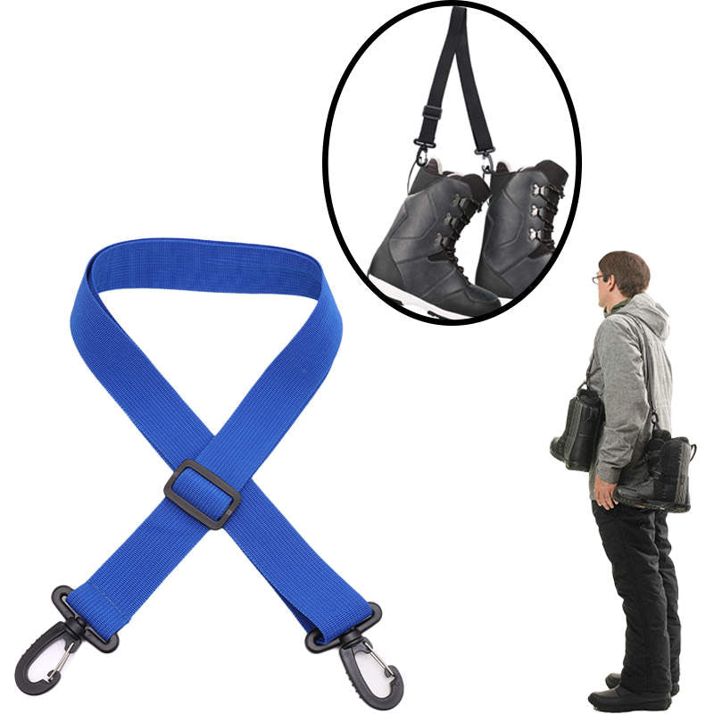 Ski and Snowboard Boot Carrier Strap for Ice Skates Rollerblades-Blue