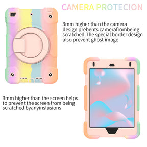 iPad Case For iPad Mini 4/5 with 360¡ãSwivel Stand-Colorful Rose Gold