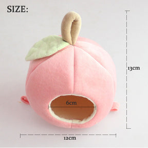 Small Animal Hanging Fruit House Warm Bed-Pink