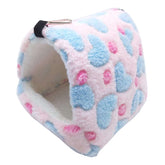 Warm Hamster Plush Bed Hanging Hammock Nest-Pink