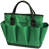 Garden Tools Bag Gardening Tote Organizer with 8 Deep Pockets for Gardener Regular Size Tools Storage -Dark Green