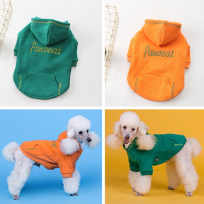 2 Pcs Dog Hoodie with Pockets Warm Thicken Puppy Sweaters for Winter