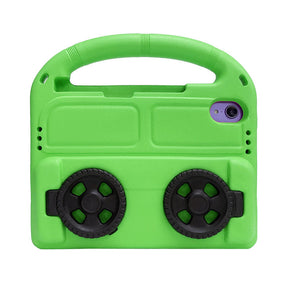 Wheel iPad Case For iPad Mini 6 Shockproof Stand Cover With Handle Stand-Green